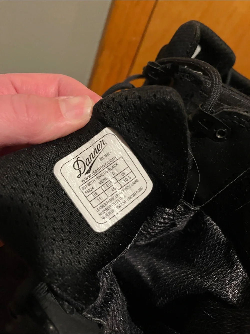 Danner Mens Tanicus 007 Men's Black Lace-Up Tactical Boots No Time to Die 11